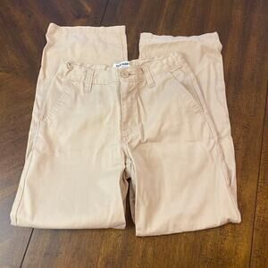 Old navy boys tan pants size 14 with adjustable waist NWOT